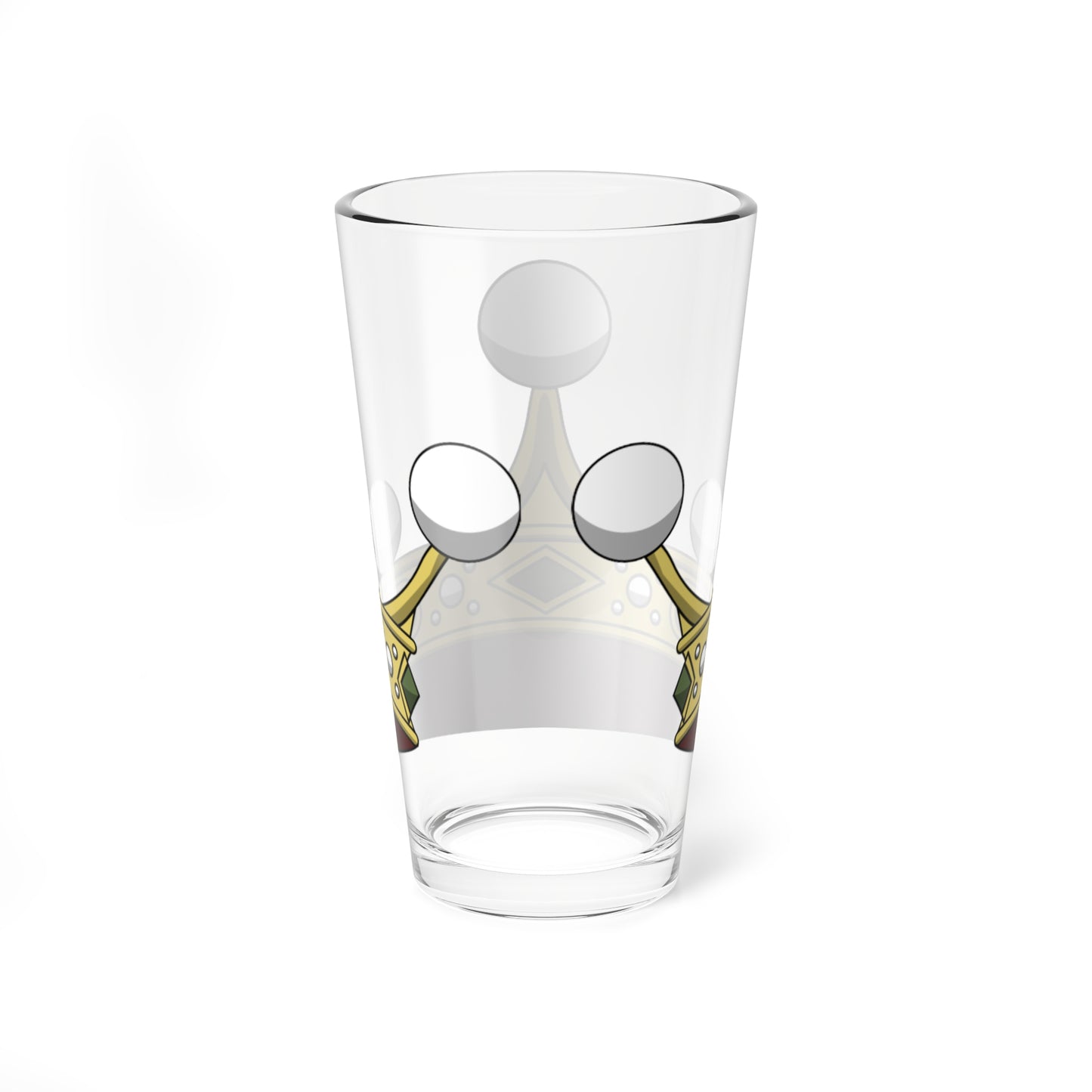 Crown of italian viscount corona normale (Italy) (Coat of Arms) Pint Glass 16oz