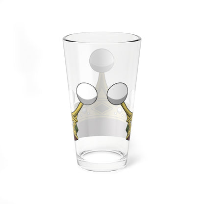 Crown of italian viscount corona normale (Italy) (Coat of Arms) Pint Glass 16oz