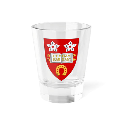 Escutcheon of University of Leicester (United Kingdom) (Coat of Arms) Shot Glass 1.5oz
