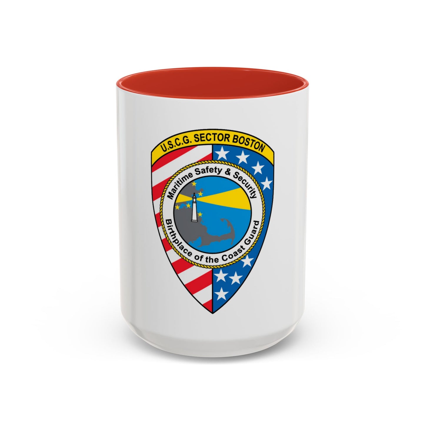 USCG Sector Boston (U.S. Coast Guard) Accent Coffee Mug