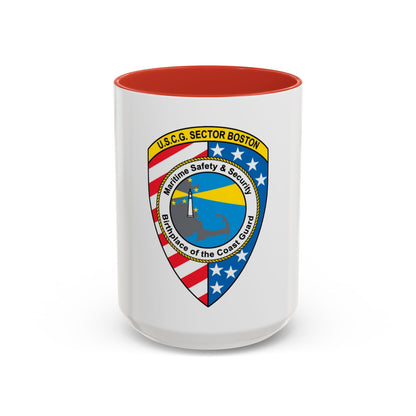 USCG Sector Boston (U.S. Coast Guard) Accent Coffee Mug