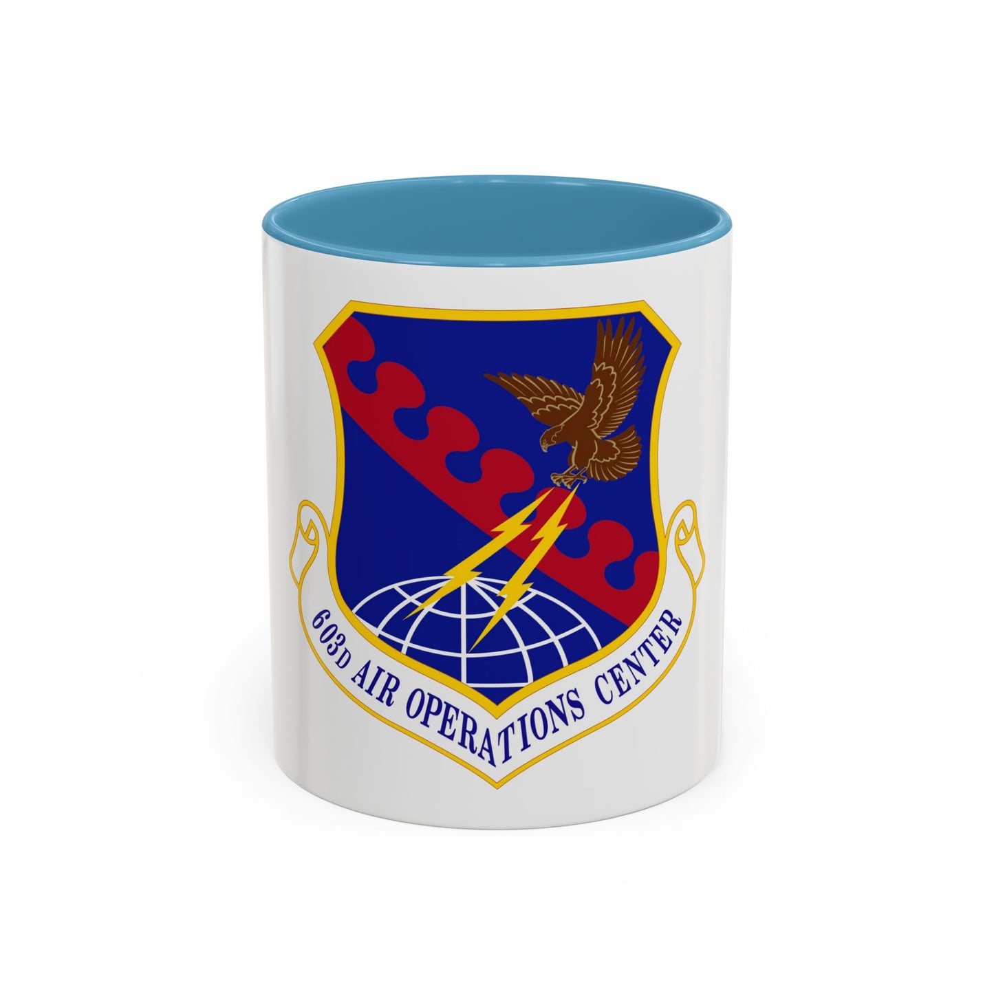 603 Air Operations Center USAFE (U.S. Air Force) Accent Coffee Mug