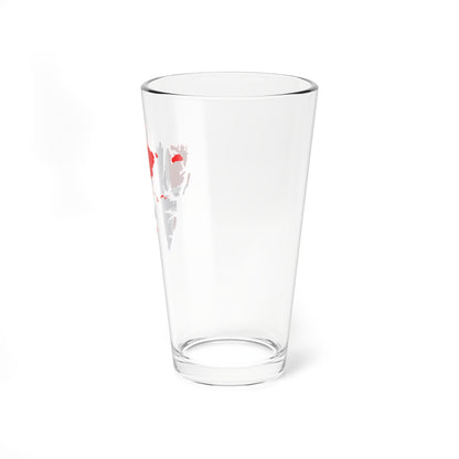 Flag-map of Svalbard (Norway) Pint Glass 16oz