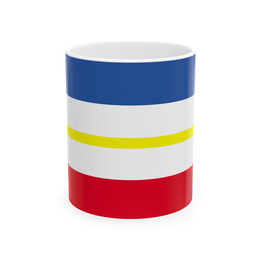 Drapeau de Mecklembourg-Poméranie-Occidentale Allemagne - Tasse à café blanche