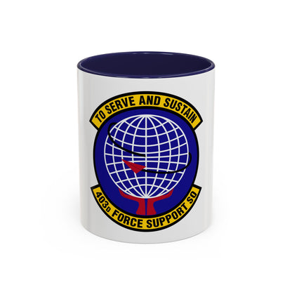 403 Force Support Squadron AFRC (U.S. Air Force) Accent Coffee Mug