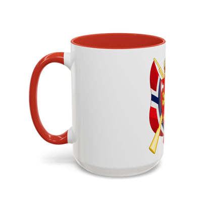 Coat of arms of the National Rifle Association of Norway - Accent Coffee Mug