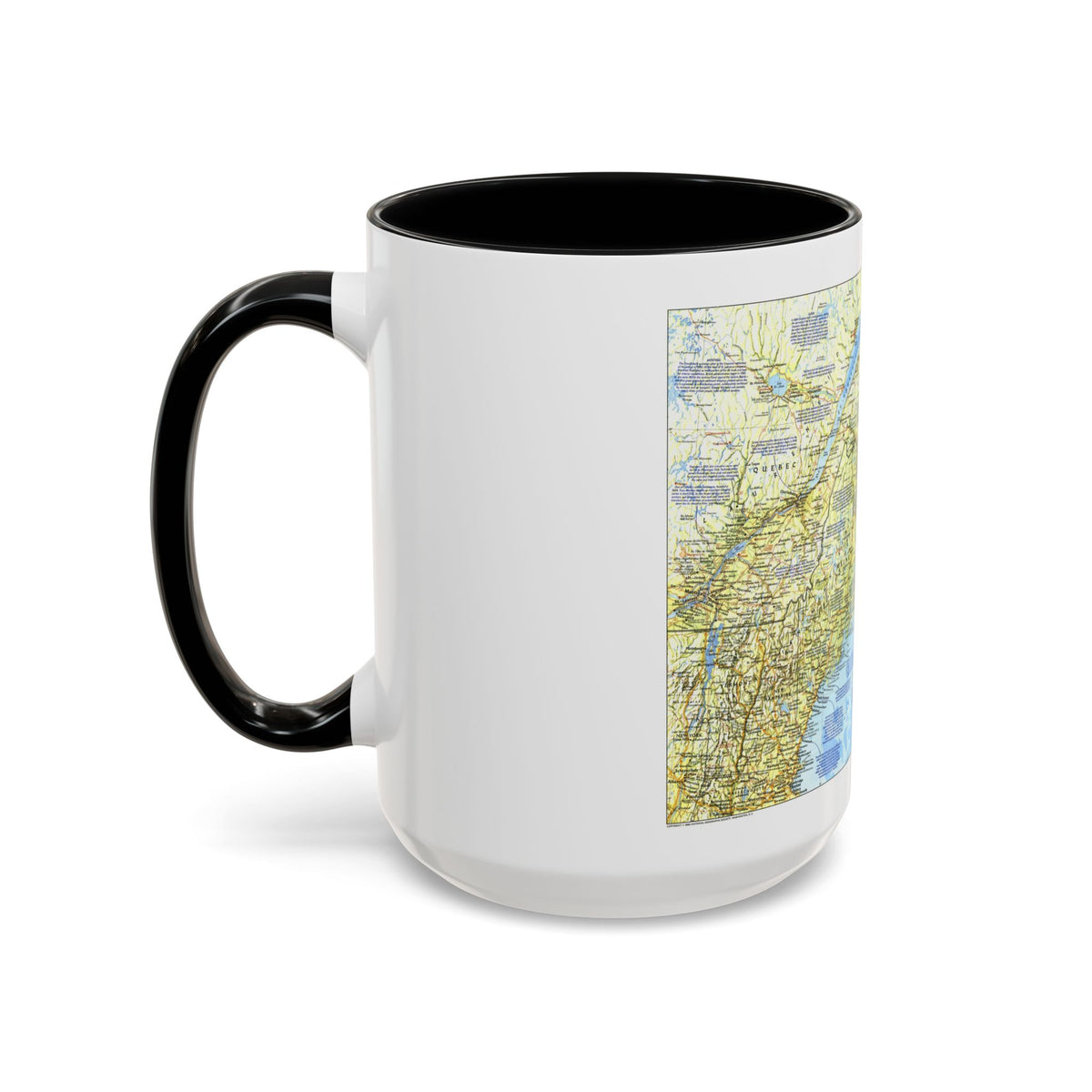 USA - Northern Approaches 1 (1985) (Map) Accent Coffee Mug