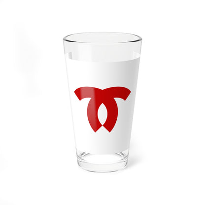Flag of Kobe Hyogo variant (Japan) Pint Glass 16oz