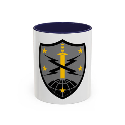 91 Cyber Brigade 2 (U.S. Army) Accent Coffee Mug