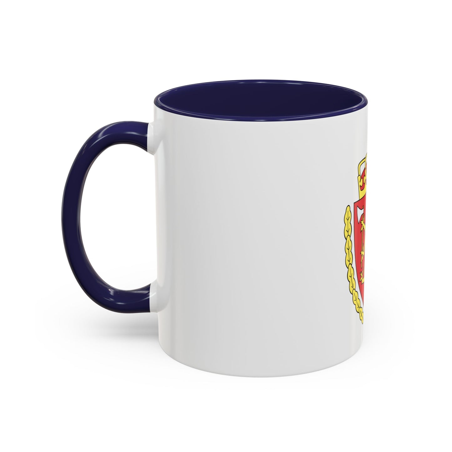 Coat of arms of the Norwegian Customs Service - Accent Coffee Mug
