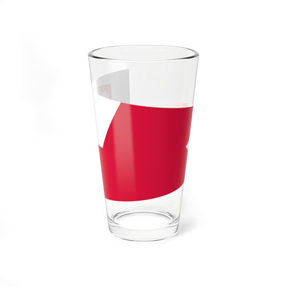 POL szef sztabu rank flag (Poland) Pint Glass 16oz
