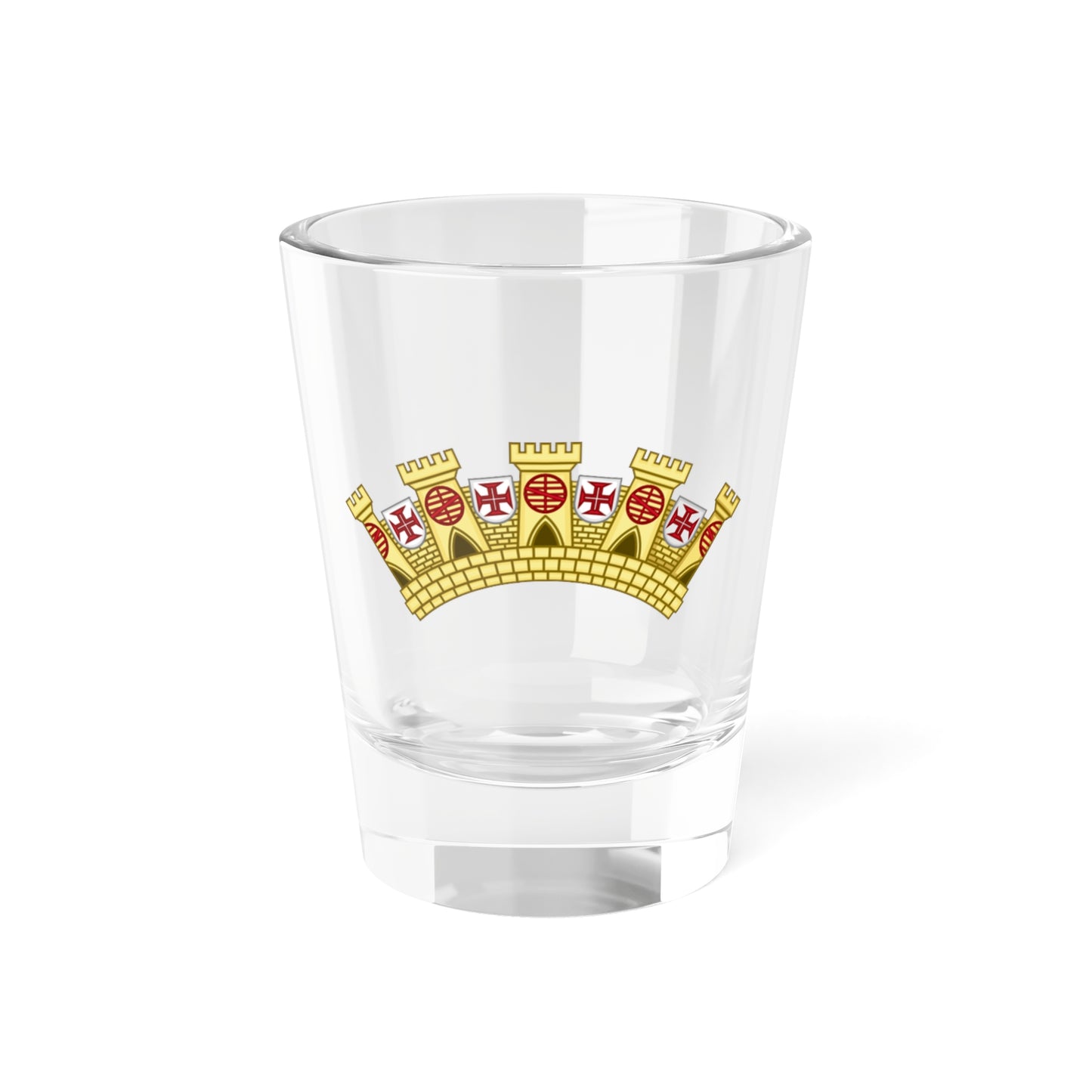 Mural Crown of Administrative Regions of Portugal (Portugal) (Coat of Arms) Shot Glass 1.5oz