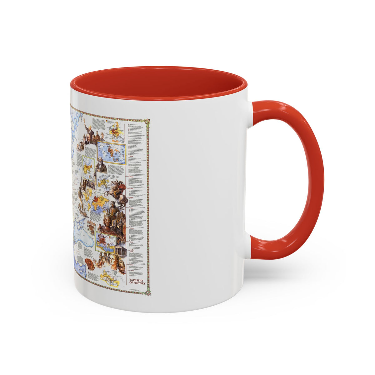 Europe - History The Major Turning Points (1983) (Map) Accent Coffee Mug