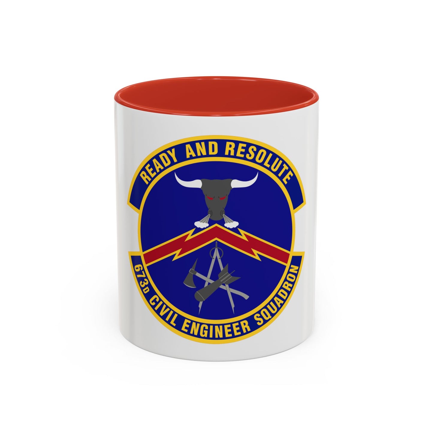 673d Civil Engineer Squadron (U.S. Air Force) Accent Coffee Mug