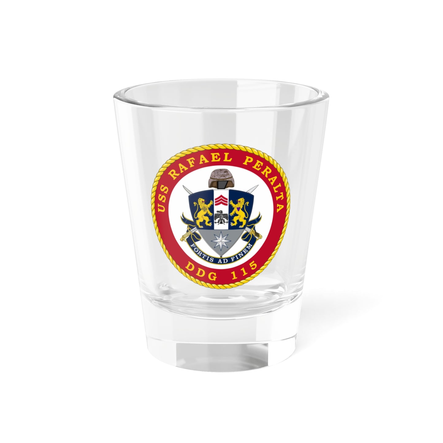 Verre à liqueur USS Rafael Peralta DDG 115 (US Navy) 1,5 oz