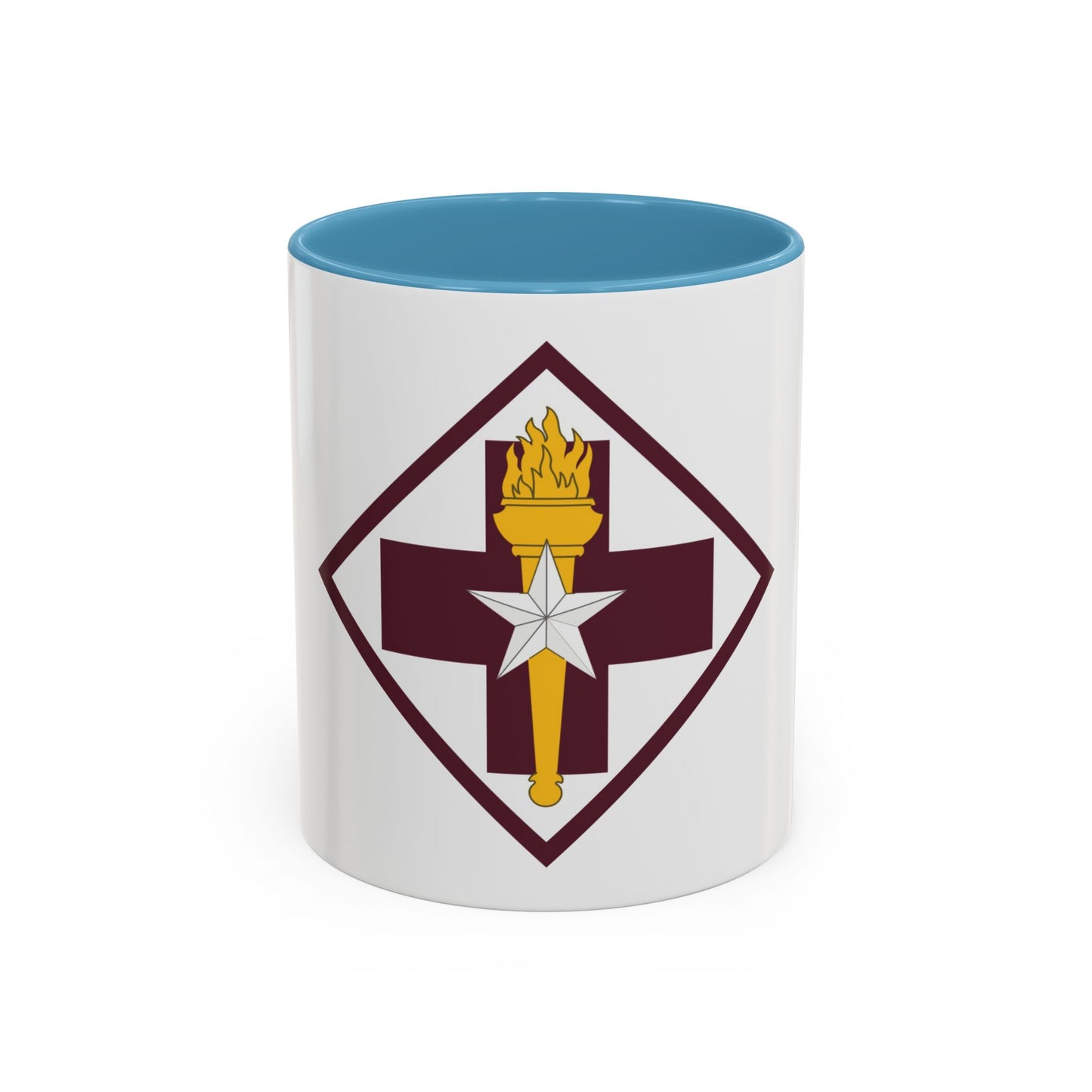 US 32nd Medical Brigade SSI (U.S. Army) Accent Coffee Mug