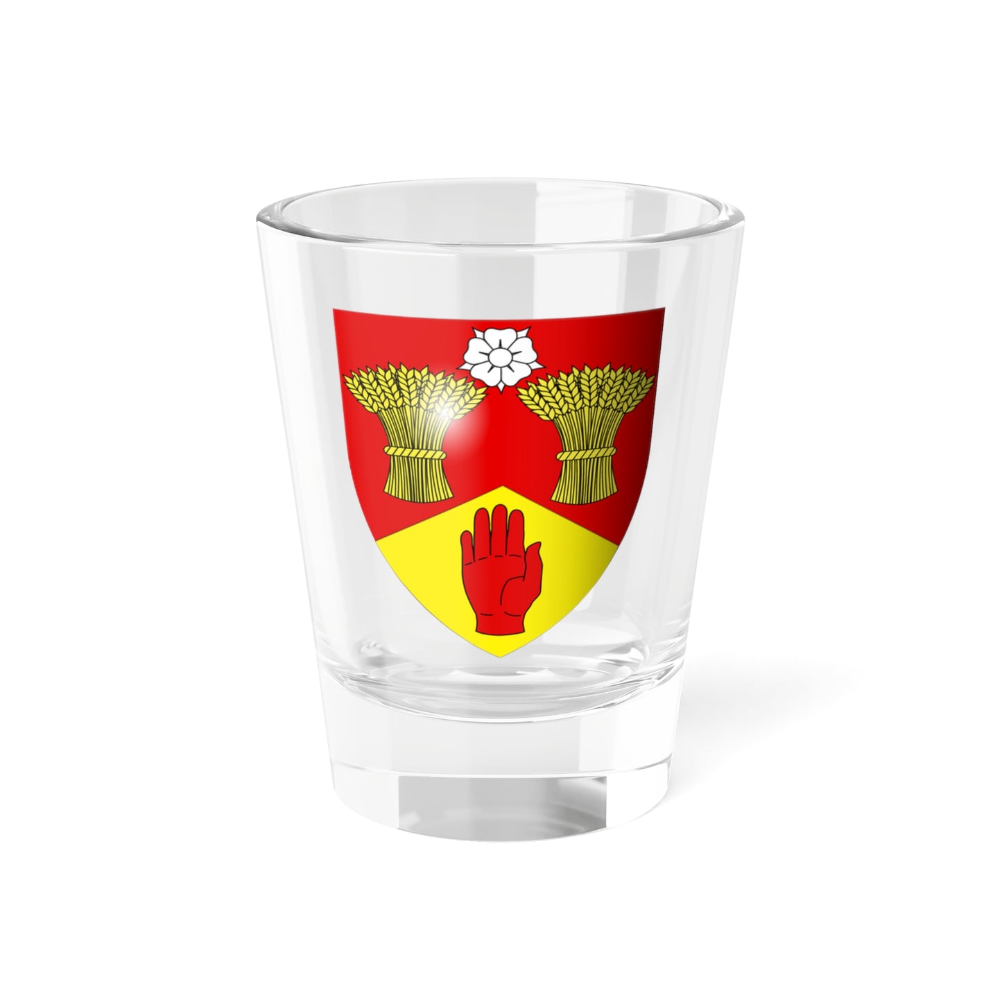 Lderry arms 3d (United Kingdom) (Coat of Arms) Shot Glass 1.5oz