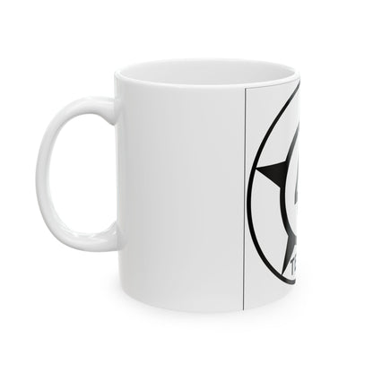 Old Texas 43 (Texas) (Road Sign) White Coffee Mug