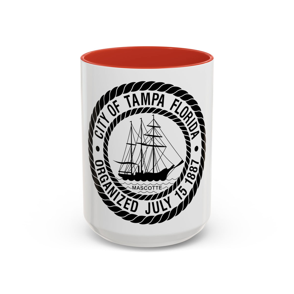 Seal of Tampa Florida - Accent Coffee Mug