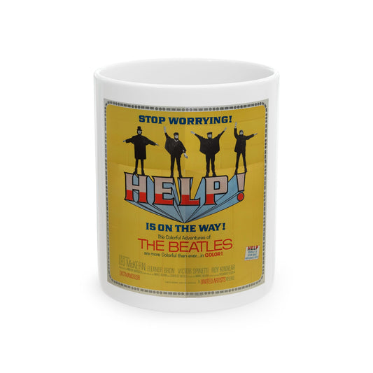 The Beatles 1965 (Music Poster) White Coffee Mug