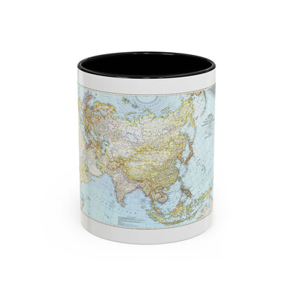 Asia and Adjacent Areas (1942) (Map) Accent Coffee Mug