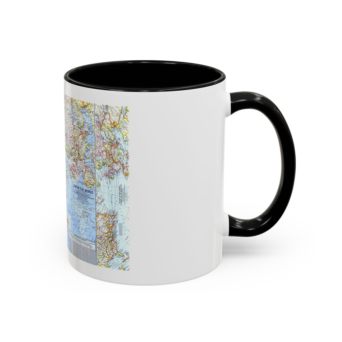 Top Of The World (1965) (Map) Accent Coffee Mug