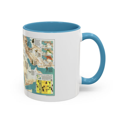 Middle East - Early Civilizations (1978) (Map) Accent Coffee Mug