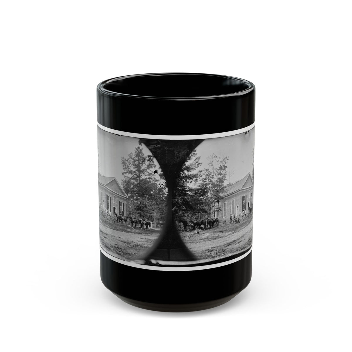 Bethel Church, Va. View Of The Church, Temporary Headquarters Of Gen. Ambrose E. Burnside (U.S. Civil War) Black Coffee Mug