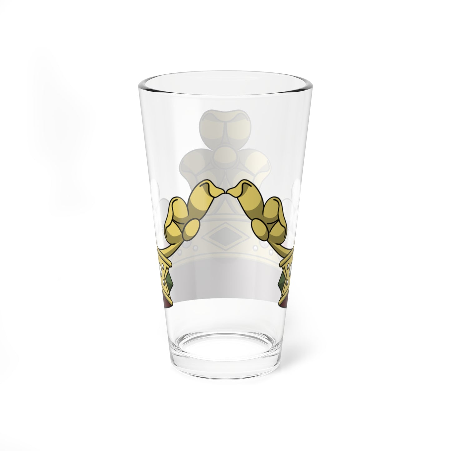Crown of italian marquess corona normale (Italy) (Coat of Arms) Pint Glass 16oz