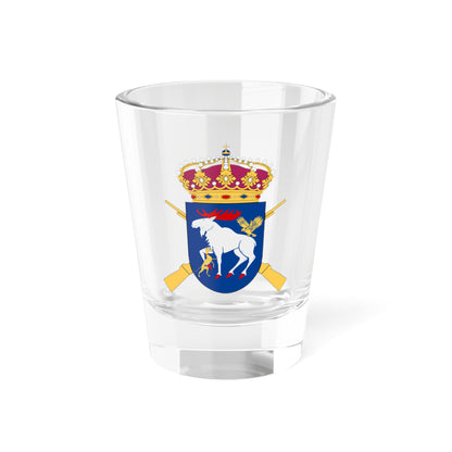 Jämtlands fältjägarregemente vapen (Sweden) (Coat of Arms) Shot Glass 1.5oz