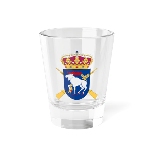 Jämtlands fältjägarregemente vapen (Sweden) (Coat of Arms) Shot Glass 1.5oz