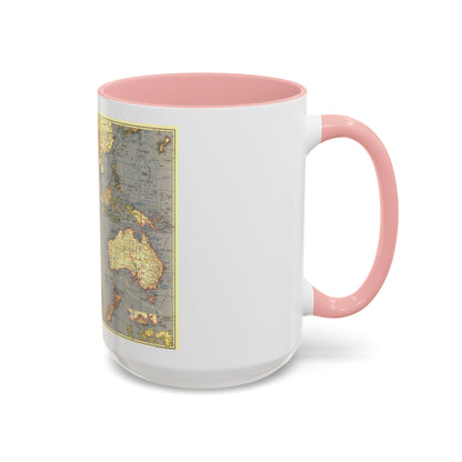 Indian Ocean (1941) (Map) Accent Coffee Mug