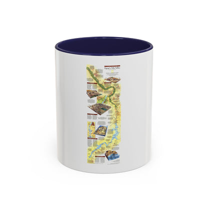 Egypt's Nile Valley- The South (1995) (Map) Accent Coffee Mug