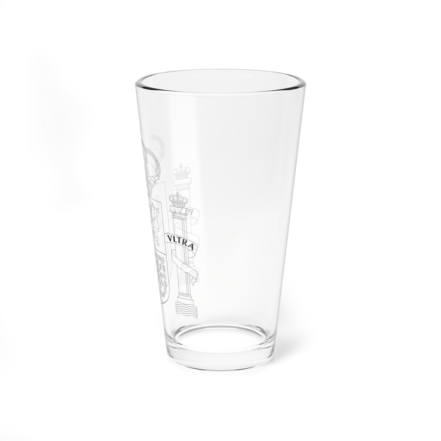 Escudo de España contornos (Spain) (Coat of Arms) Pint Glass 16oz