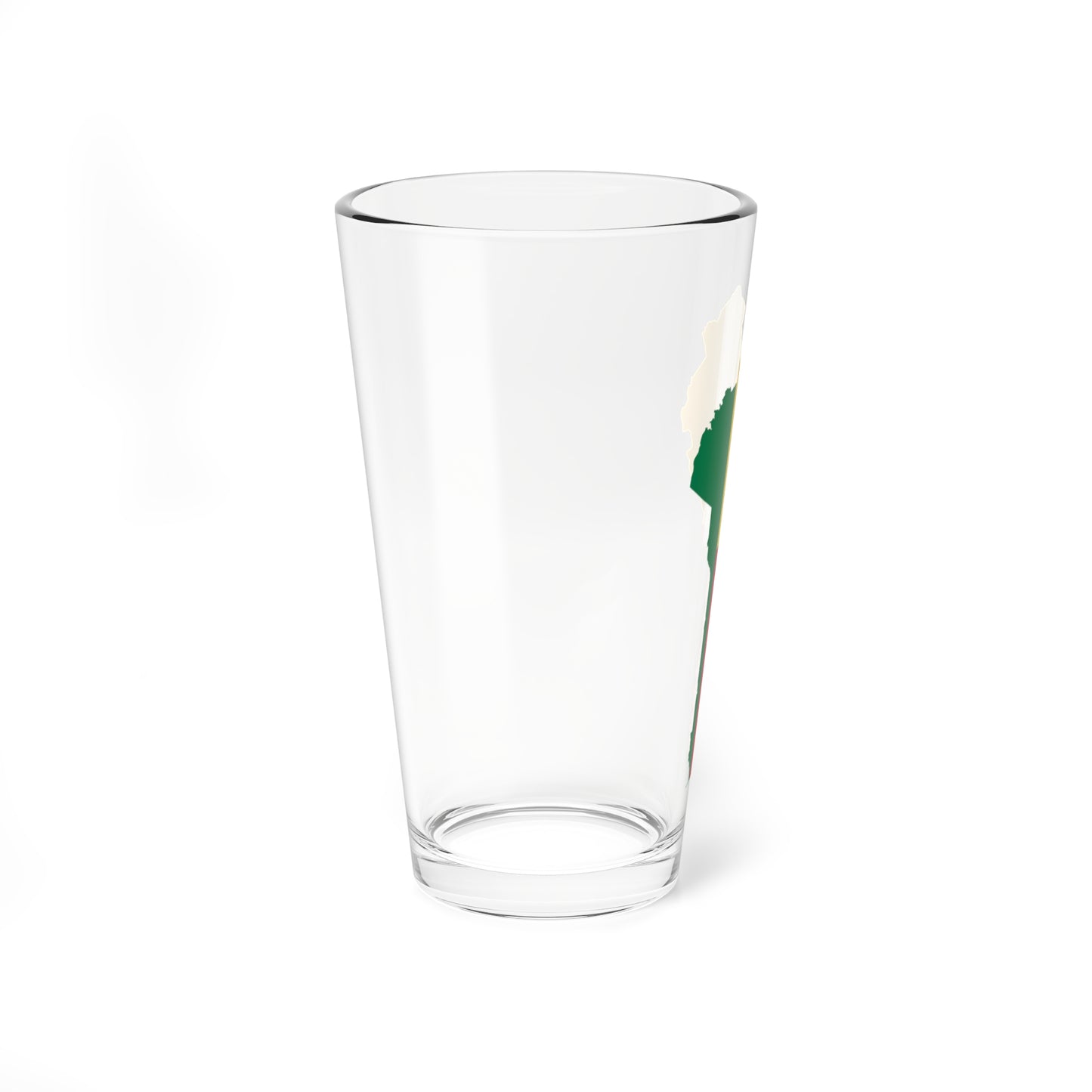 Flag map of Benin (Benin) Pint Glass 16oz