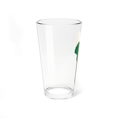 Flag map of Benin (Benin) Pint Glass 16oz