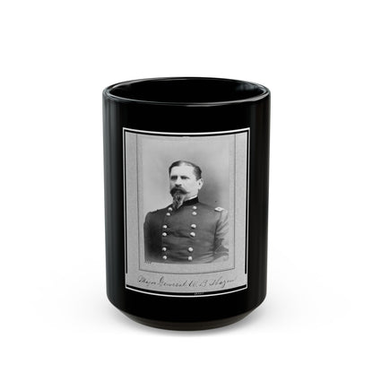 Major General W.B. Hazen, Half-Length Portrait, Facing Left (U.S. Civil War) Black Coffee Mug
