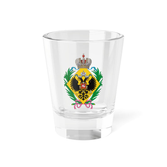 Lesser CoA of the great granddaughters of the emperor of Russia (Russia) (Coat of Arms) Shot Glass 1.5oz