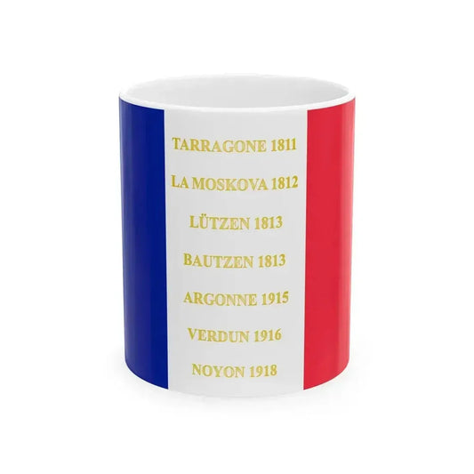 113e regiment dinfanterie de ligne-drapeau (France) White Coffee Mug 11oz - Go Mug Yourself