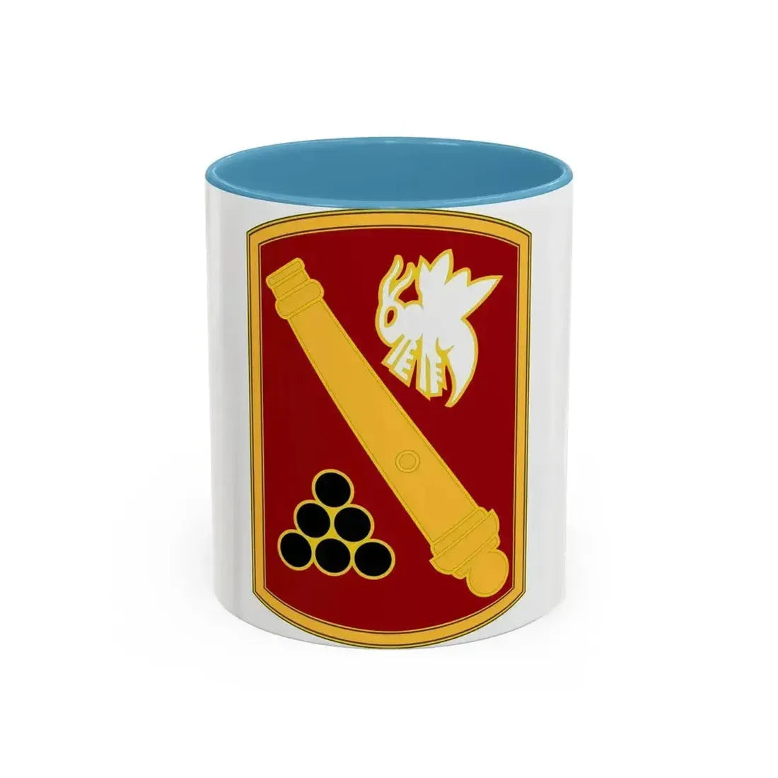 113rd Field Artillery Brigade (U.S. Army) Accent Coffee Mug 11oz Light Blue - Go Mug Yourself