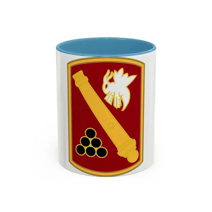 113rd Field Artillery Brigade (U.S. Army) Accent Coffee Mug 11oz Light Blue - Go Mug Yourself