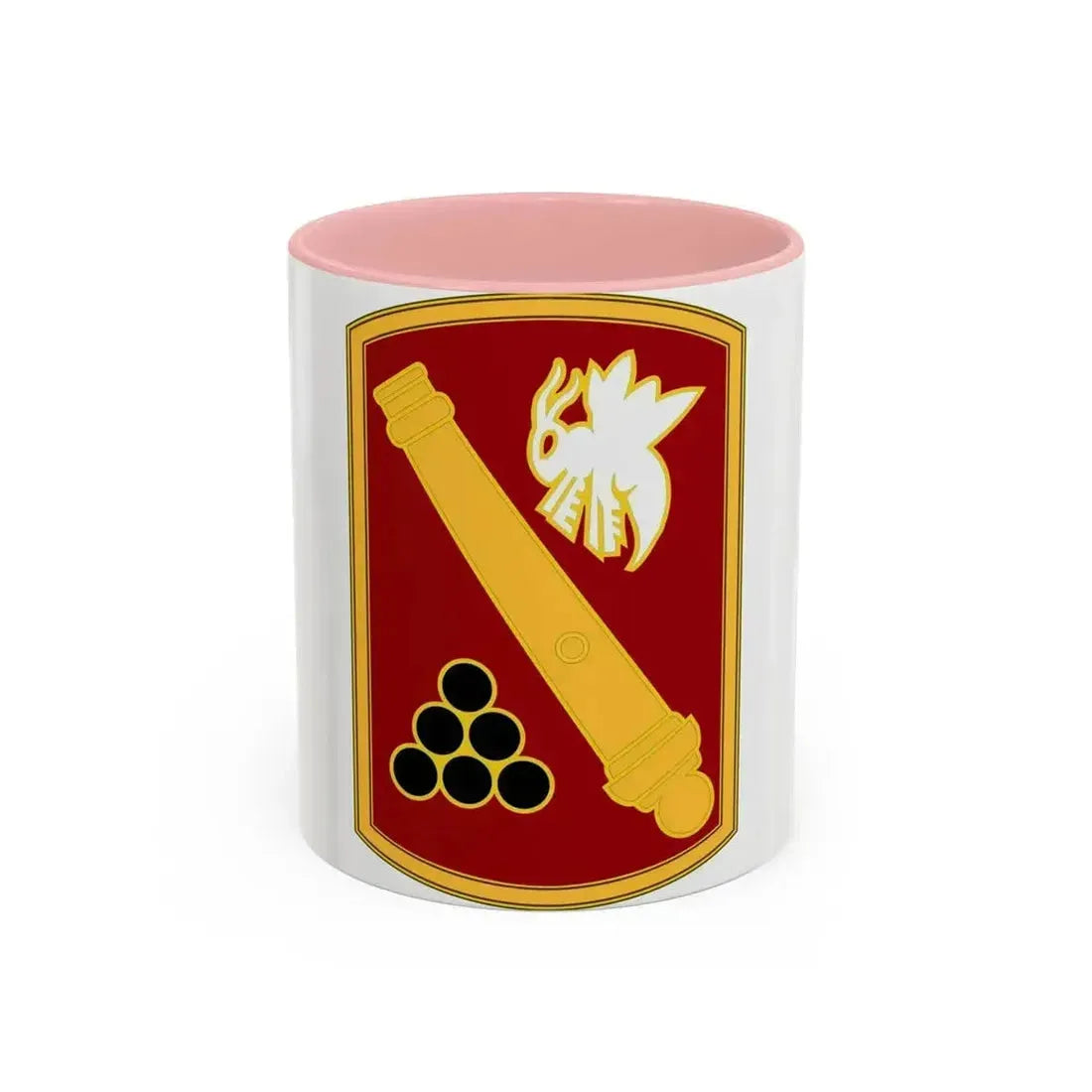 113rd Field Artillery Brigade (U.S. Army) Accent Coffee Mug 11oz Pink - Go Mug Yourself
