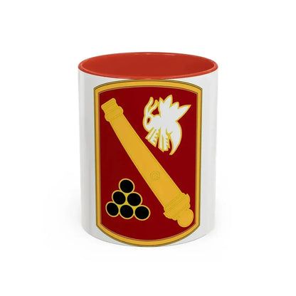 113rd Field Artillery Brigade (U.S. Army) Accent Coffee Mug 11oz Red - Go Mug Yourself