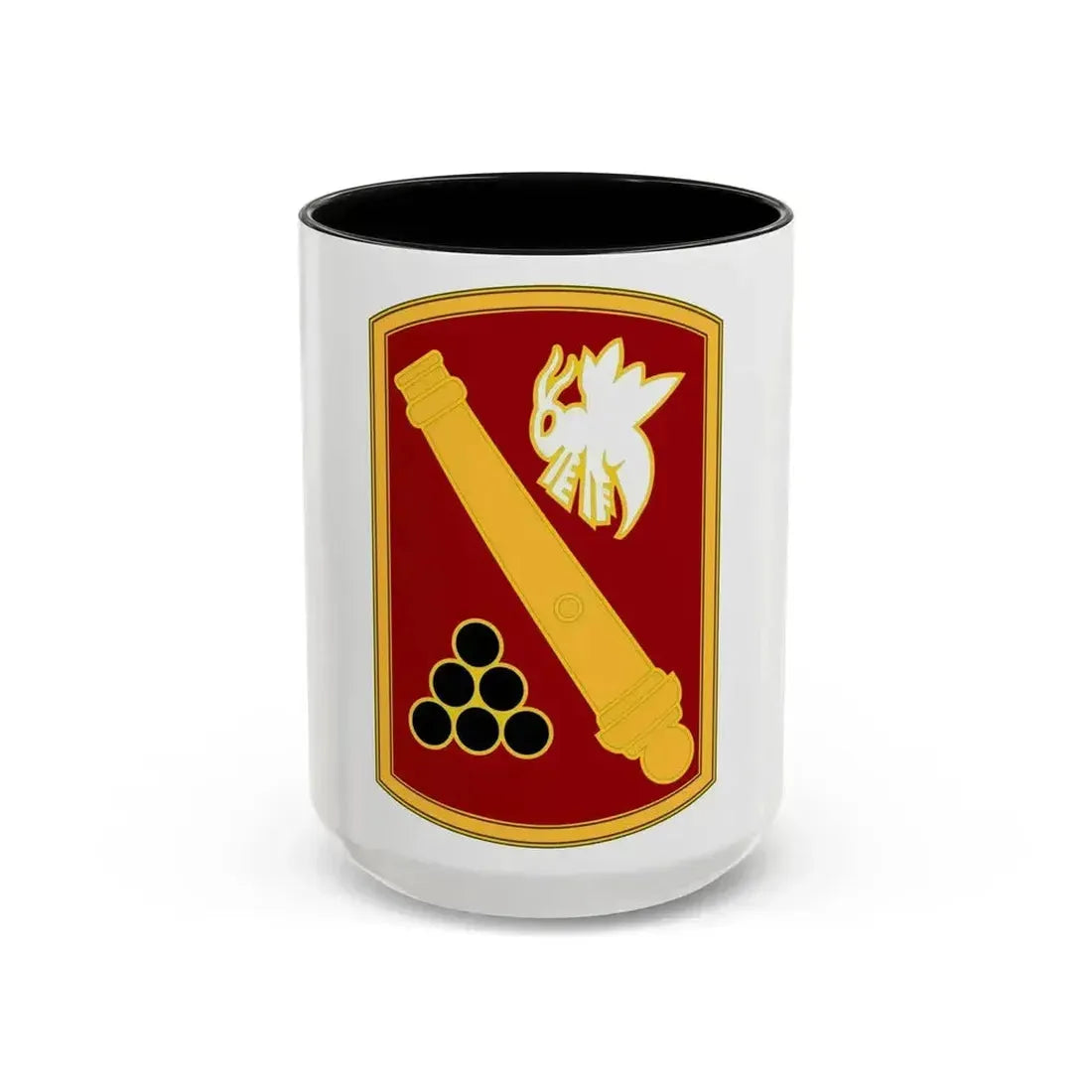 113rd Field Artillery Brigade (U.S. Army) Accent Coffee Mug 15oz Black - Go Mug Yourself