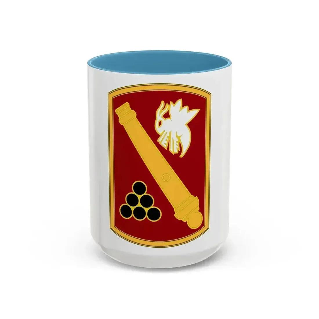 113rd Field Artillery Brigade (U.S. Army) Accent Coffee Mug 15oz Light Blue - Go Mug Yourself
