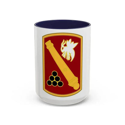 113rd Field Artillery Brigade (U.S. Army) Accent Coffee Mug 15oz Navy - Go Mug Yourself