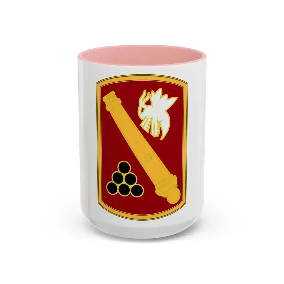 113rd Field Artillery Brigade (U.S. Army) Accent Coffee Mug 15oz Pink - Go Mug Yourself