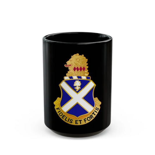 113th Infantry Regiment (U.S. Army) Black Coffee Mug-15oz-Go Mug Yourself