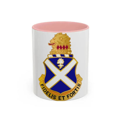 113th Infantry Regiment (U.S. Army) Accent Coffee Mug 11oz Pink - Go Mug Yourself