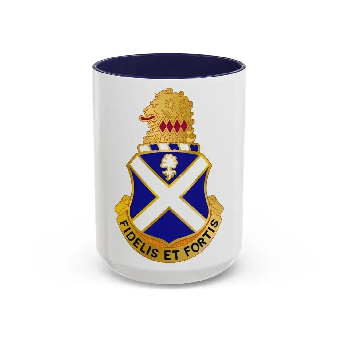 113th Infantry Regiment (U.S. Army) Accent Coffee Mug 15oz Navy - Go Mug Yourself